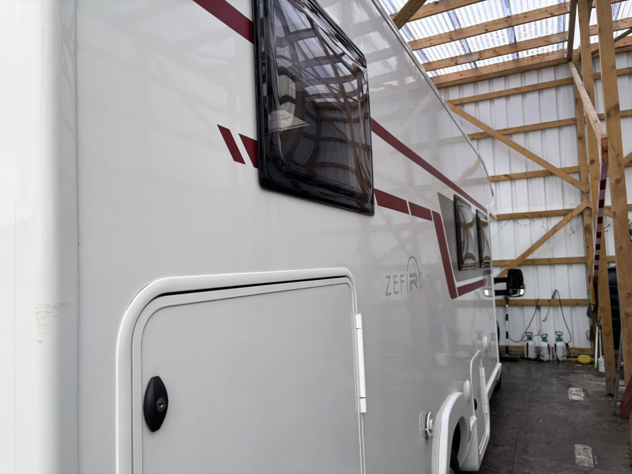 Campervan after cleaning